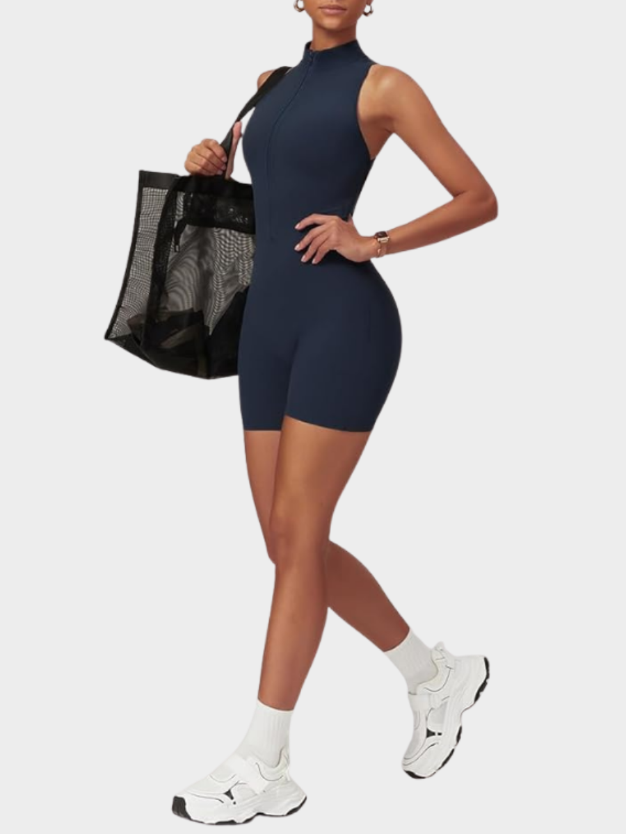 Backless Fitness Jumpsuit