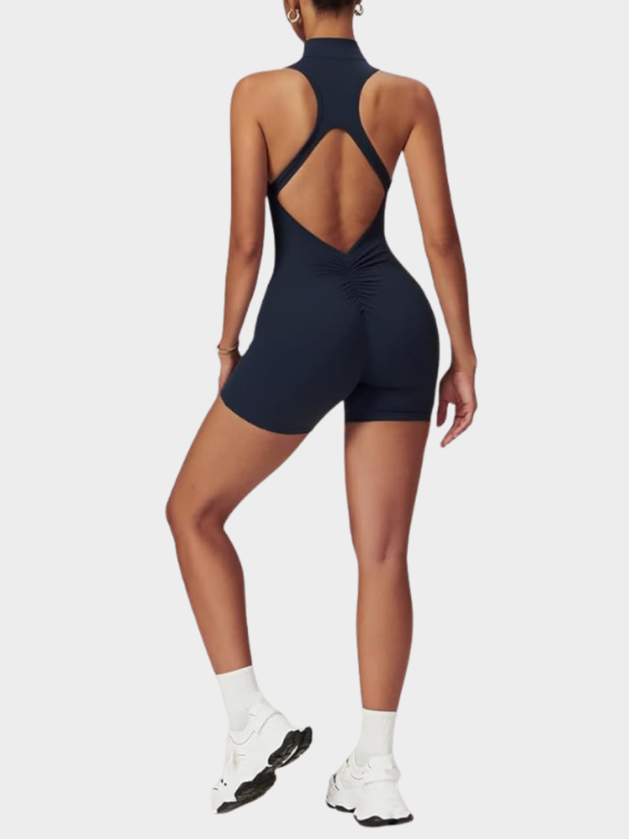 Backless Fitness Jumpsuit