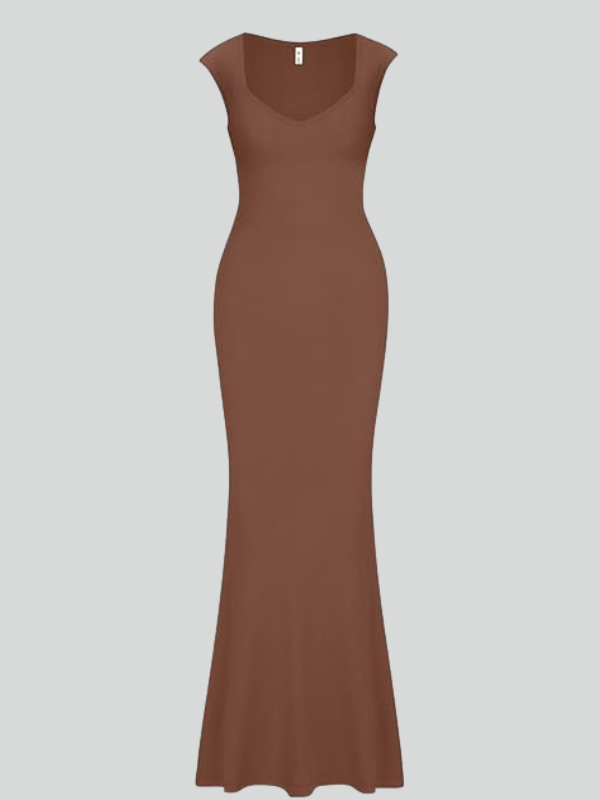 Ribbed Bodycon Lounge Maxi Dress