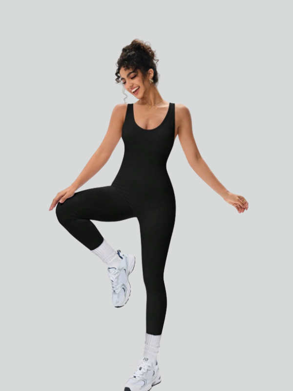 Criss-Cross Yoga Jumpsuit
