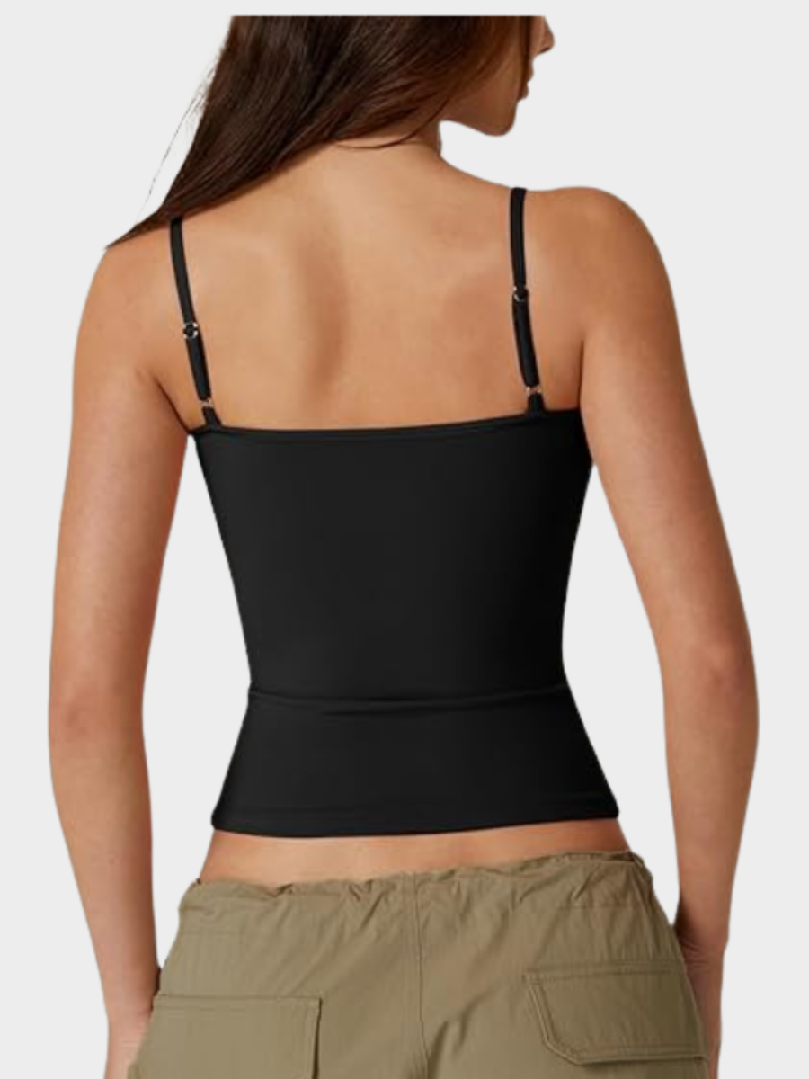 Spaghetti Strap V Neck Sleeveless Camisole