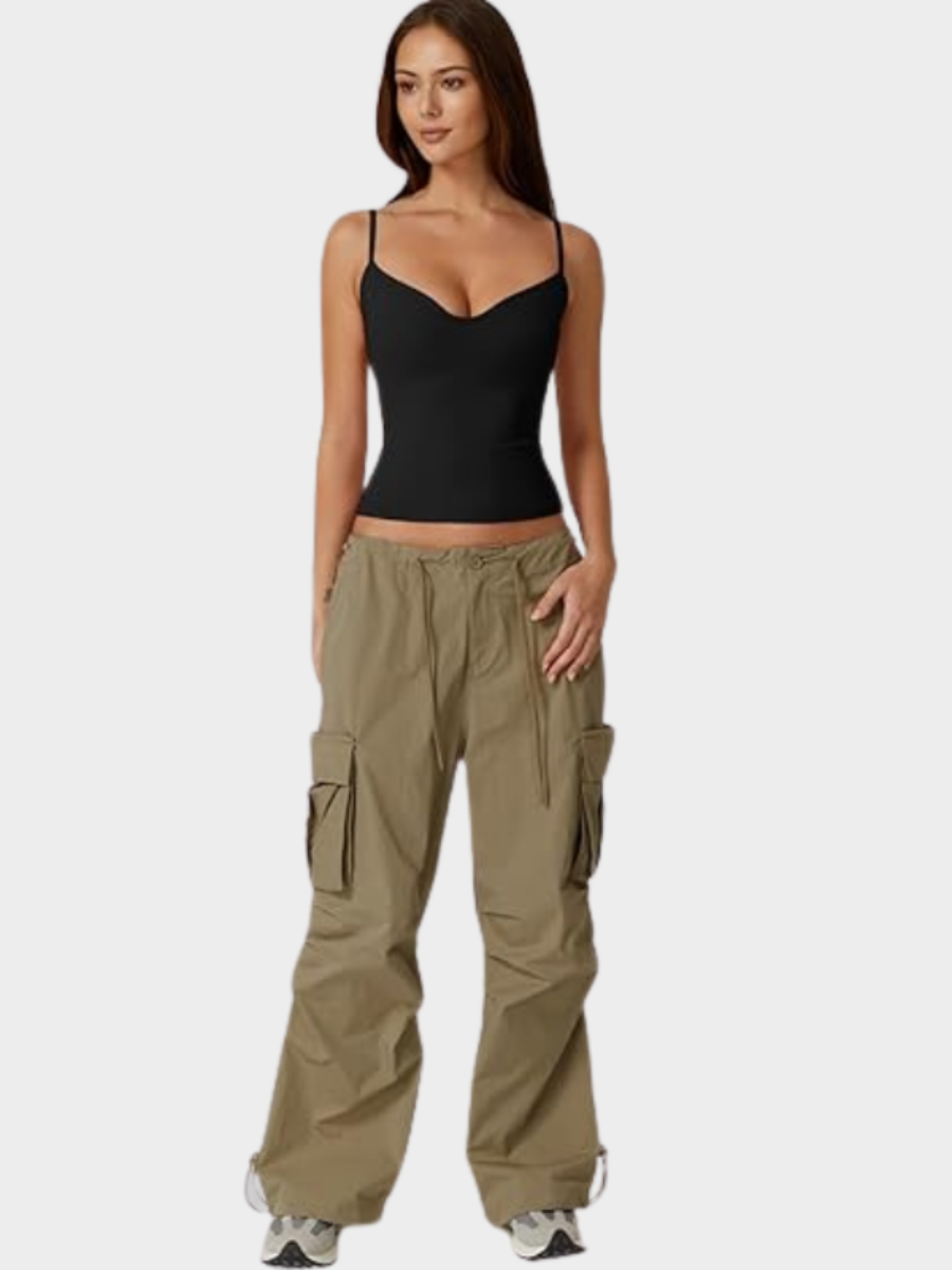 Spaghetti Strap V Neck Sleeveless Camisole