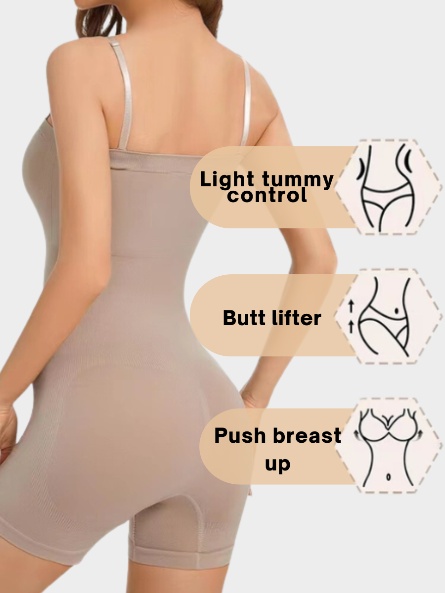 Body moldeador con tirantes extraíbles y sin costuras