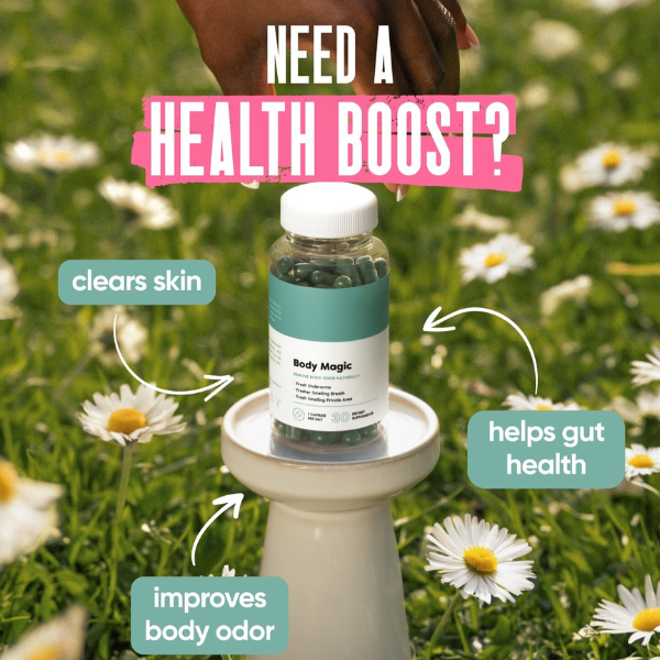 Píldora de clorofila Body Magic: para el mal olor corporal