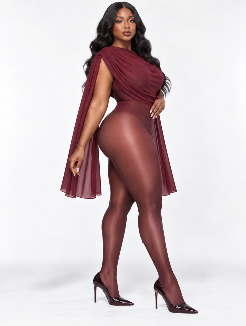 Drape Cape Bodysuit