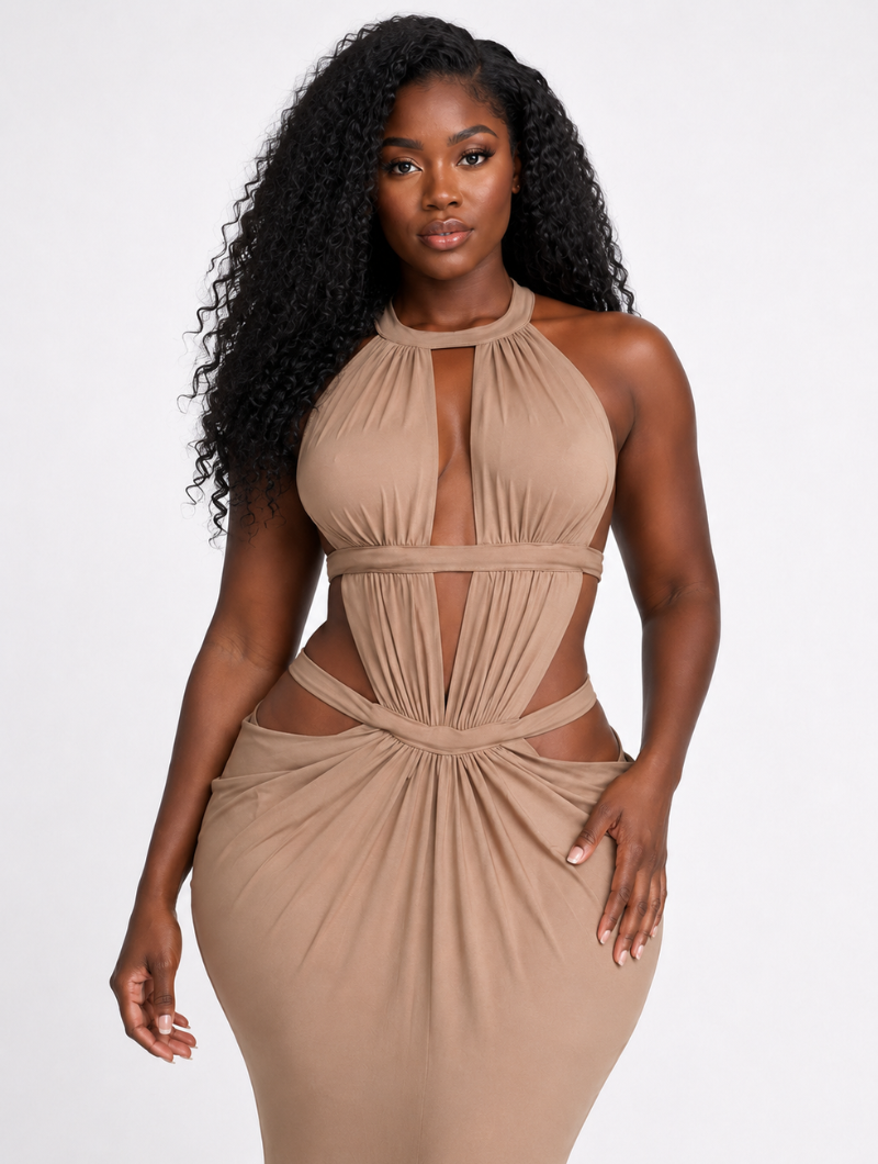 Strappy Cutout Maxi Dress