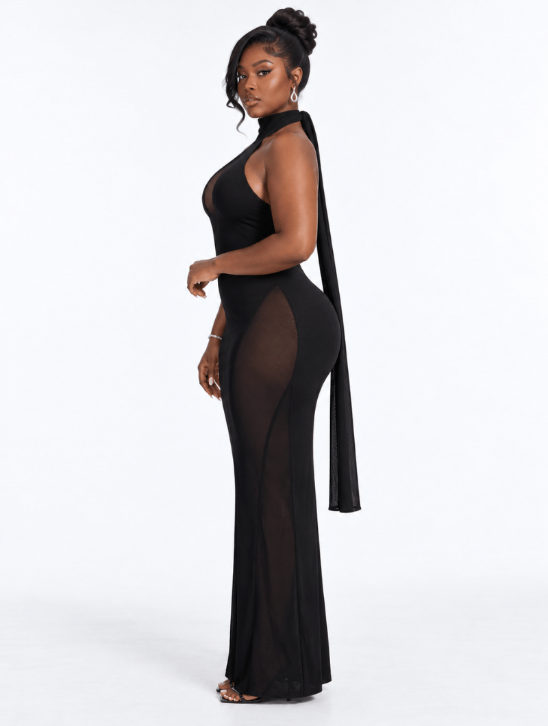Illusion Hourglass Maxi Dress