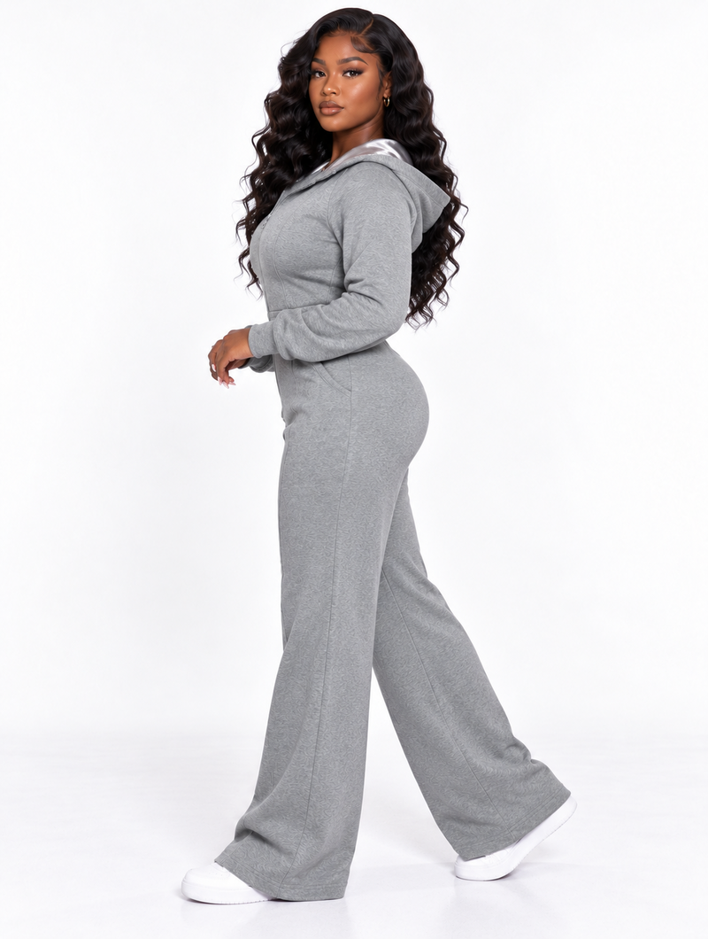 Cinched Wide Leg Jumpsuit