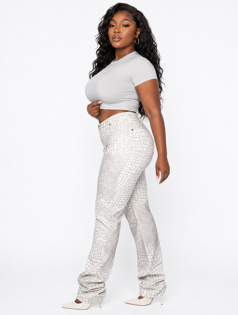 Croc Straight Pants
