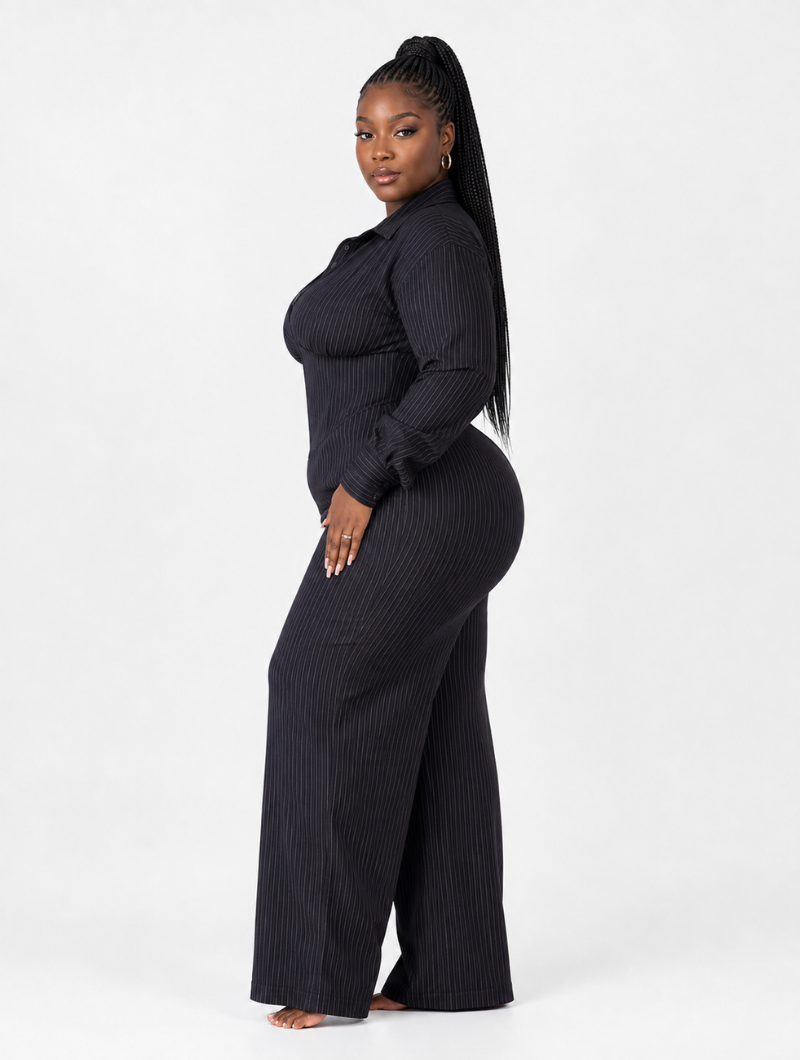 Pinstripe Corset Pant Set