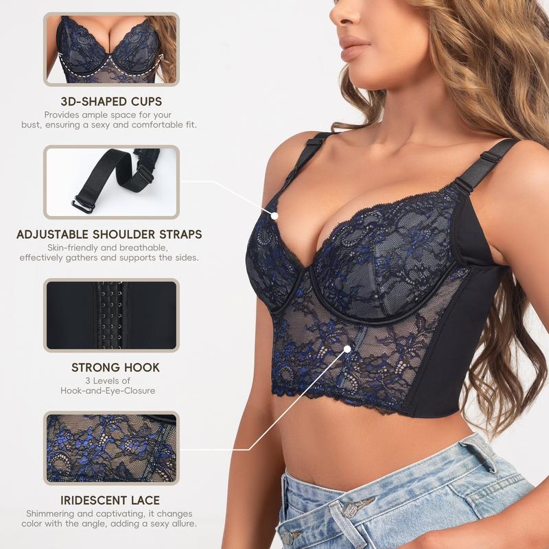 Lace Push-Up Corset Bra Top