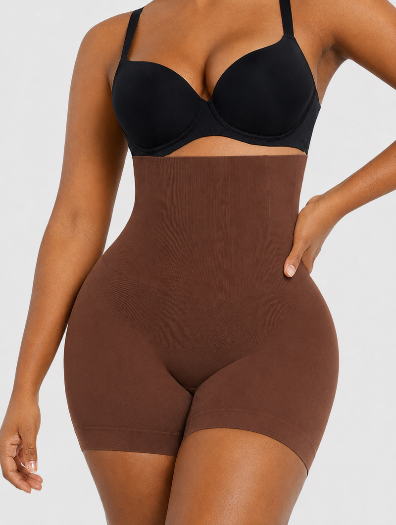 High-Waist Shaping Shorts
