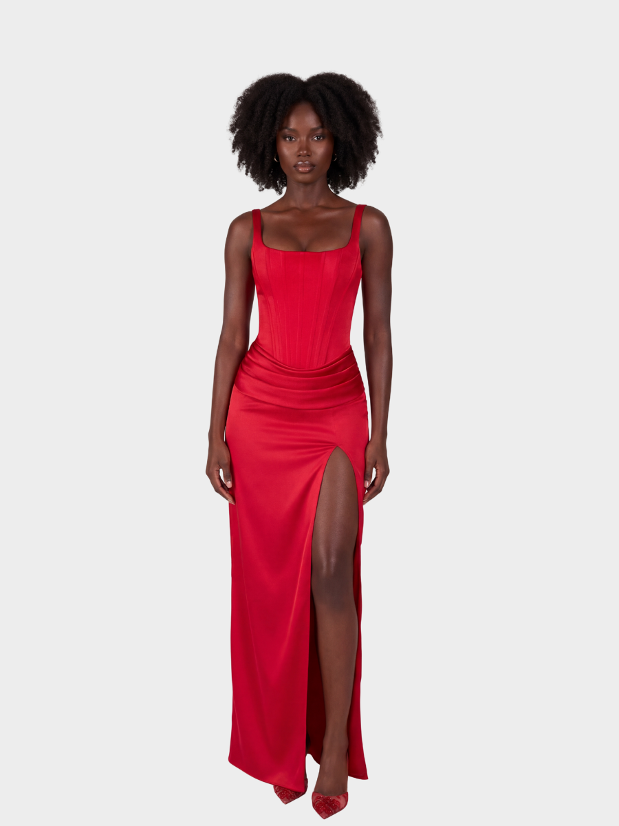 Elegance Waist-Tie Dress