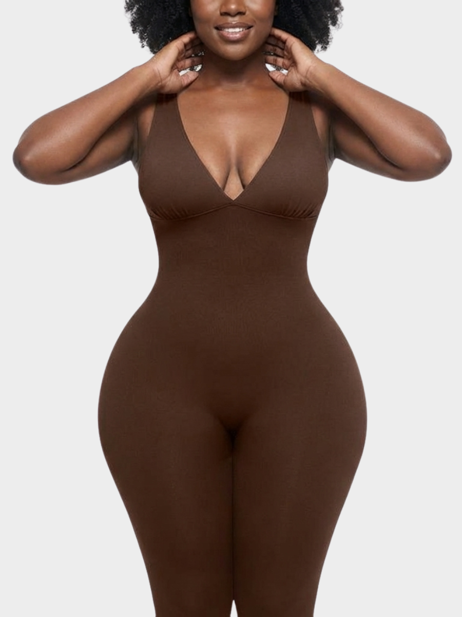 Deep V Sculpting Bodysuit