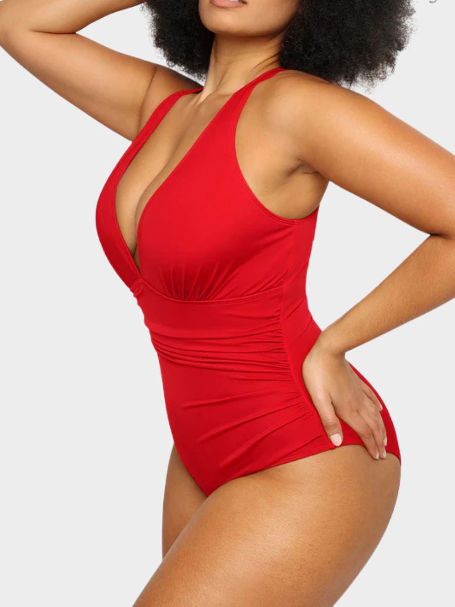 Smart Sculpt Plunge Cutout Swimsuit
