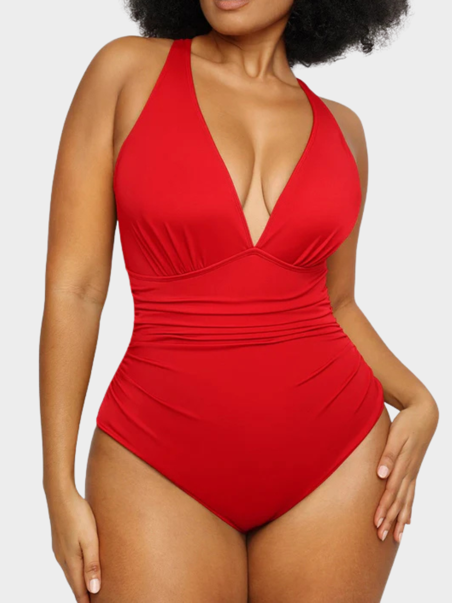 Smart Sculpt Plunge Cutout Swimsuit