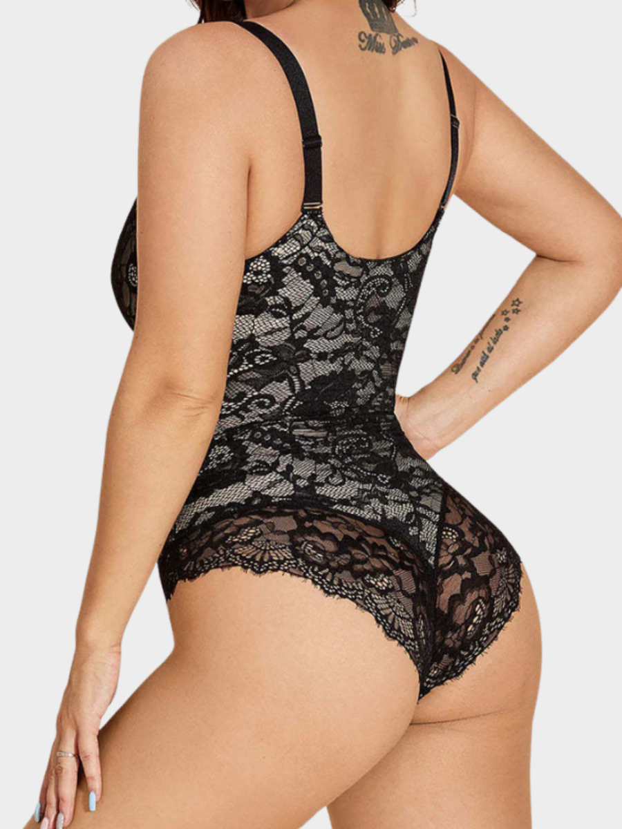 Lace V-Neck Shapewear