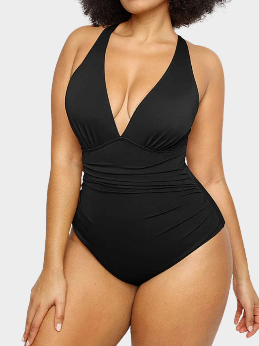 Smart Sculpt Plunge Cutout Swimsuit