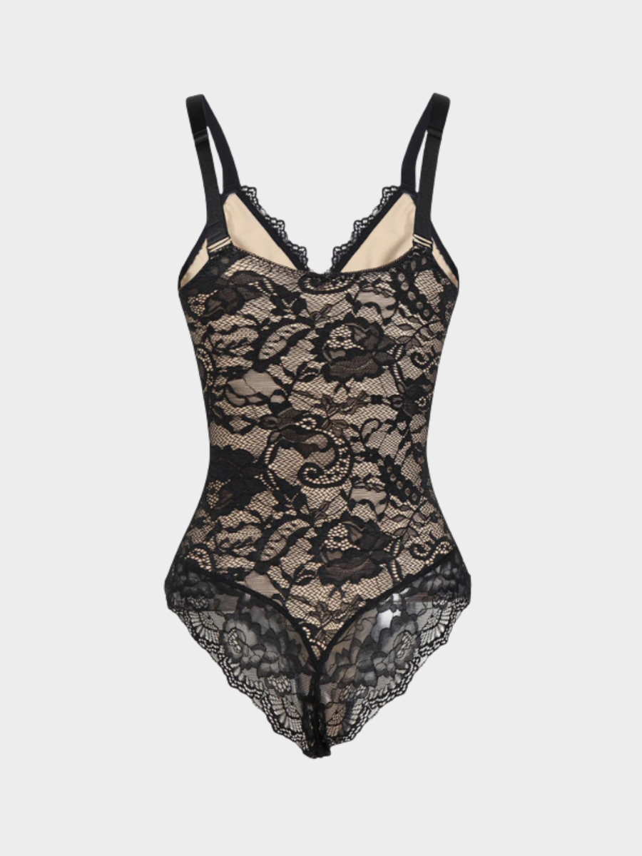 Lace V-Neck Shapewear