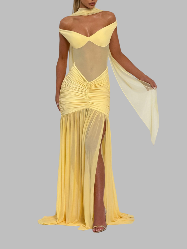 Flowy Slit Bridesmaid Dress