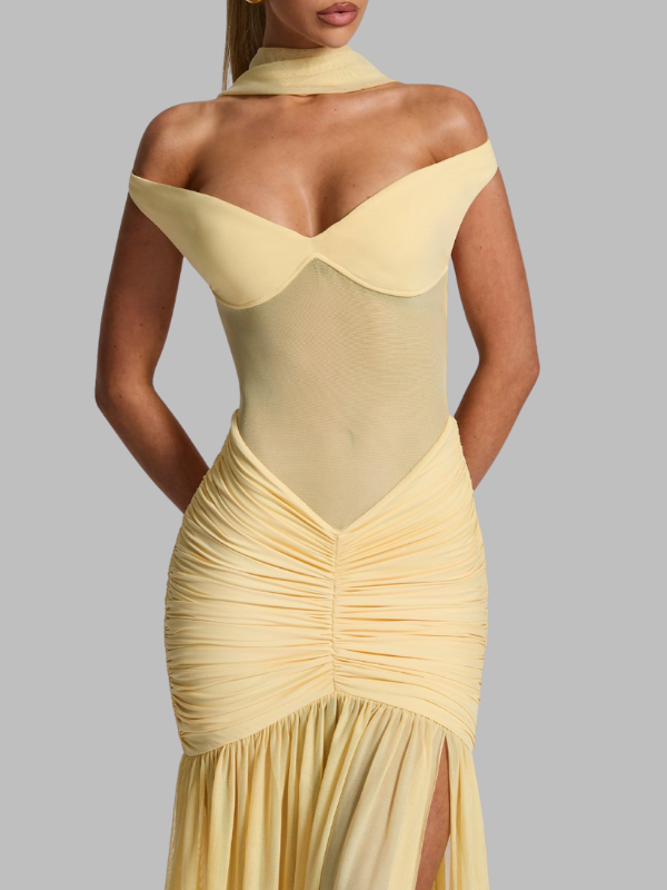 Flowy Slit Bridesmaid Dress