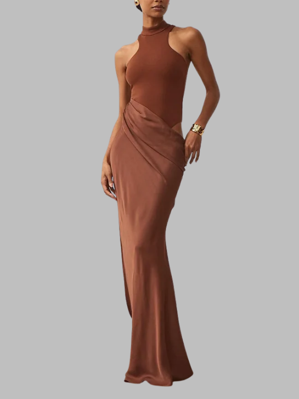 Backless Slit Bodycon Dress