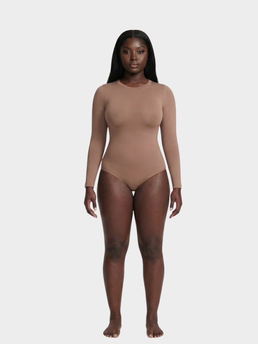 Seamless Long-Sleeve Shaping Bodysuit