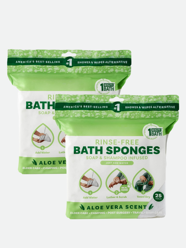No Rinse Bath Wipes