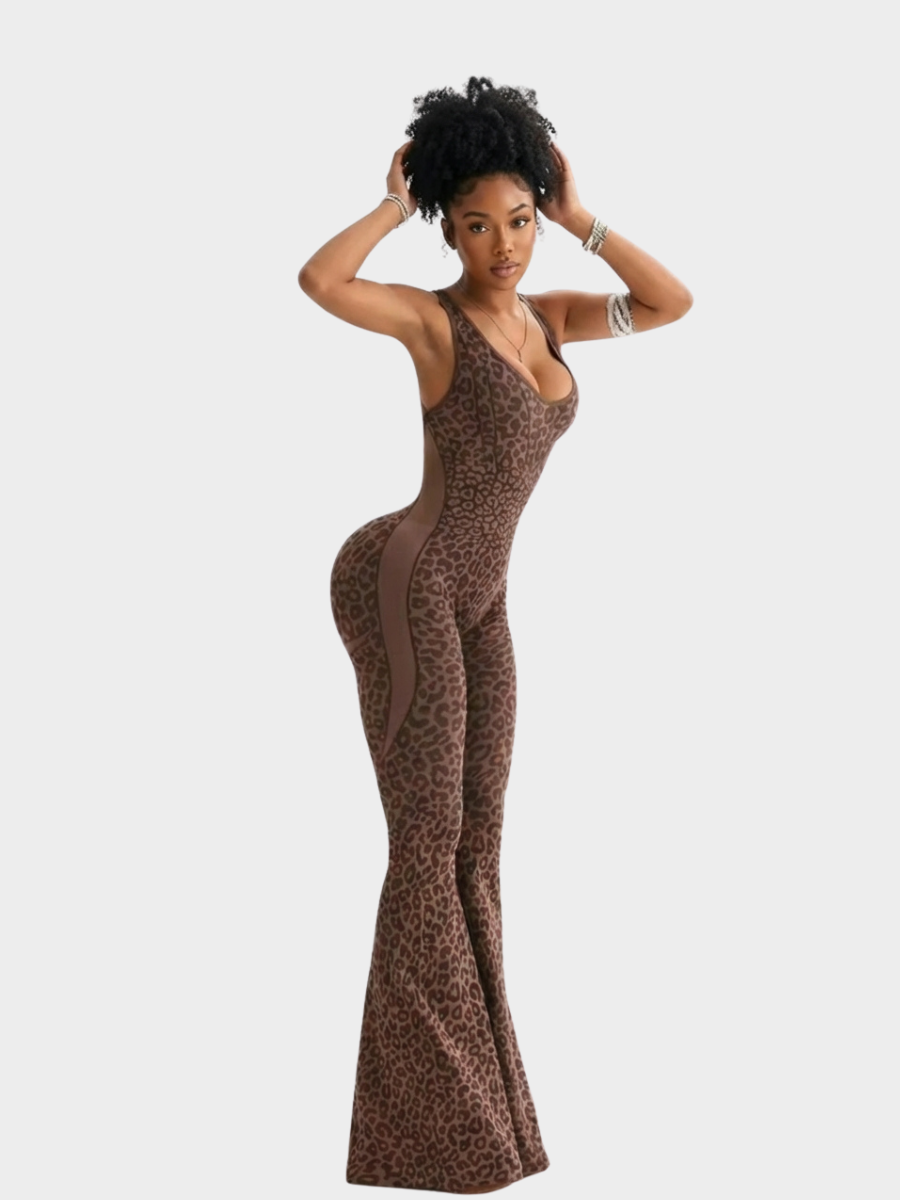 Leopard Flared Bodysuit