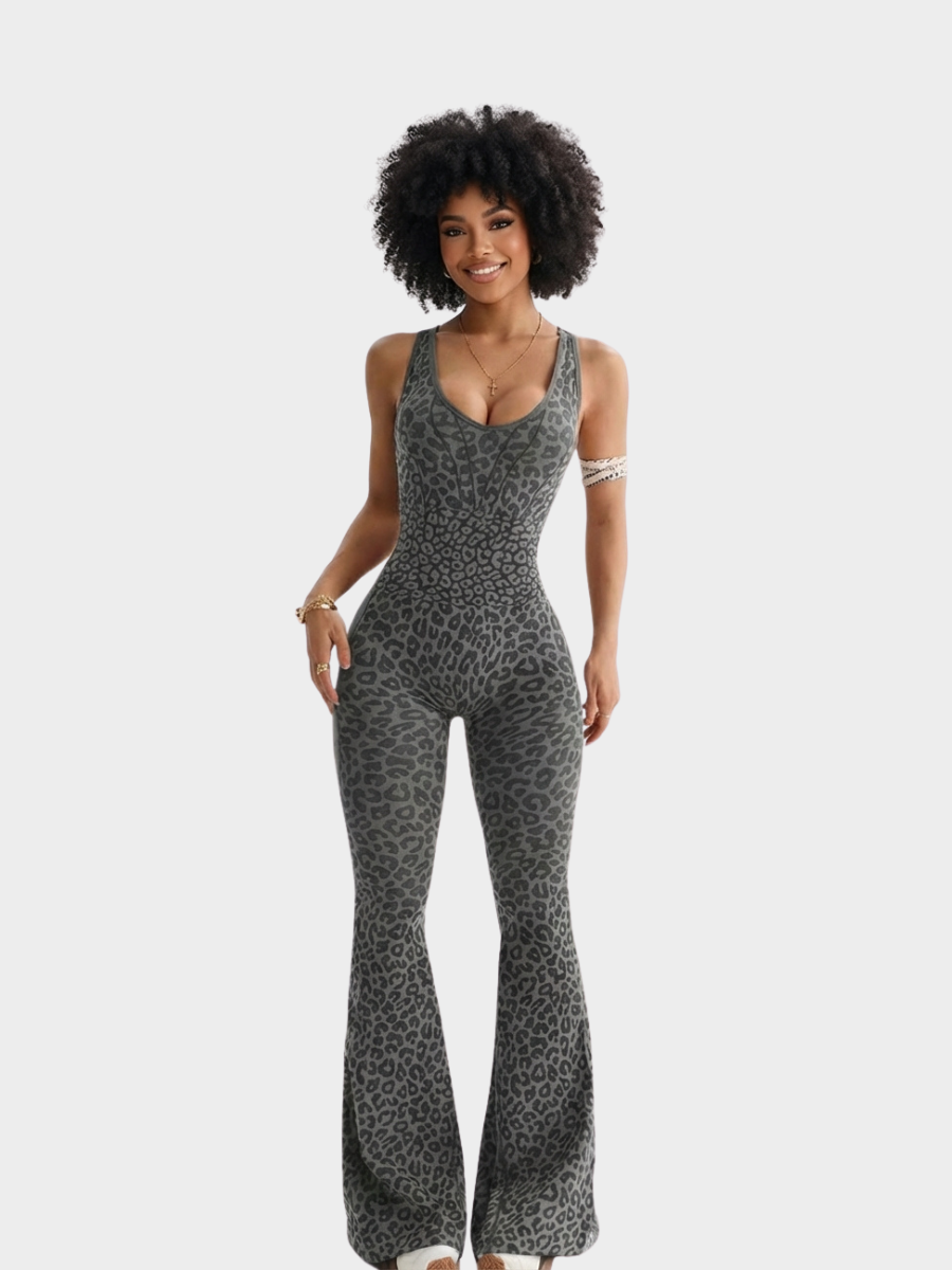 Leopard Flared Bodysuit