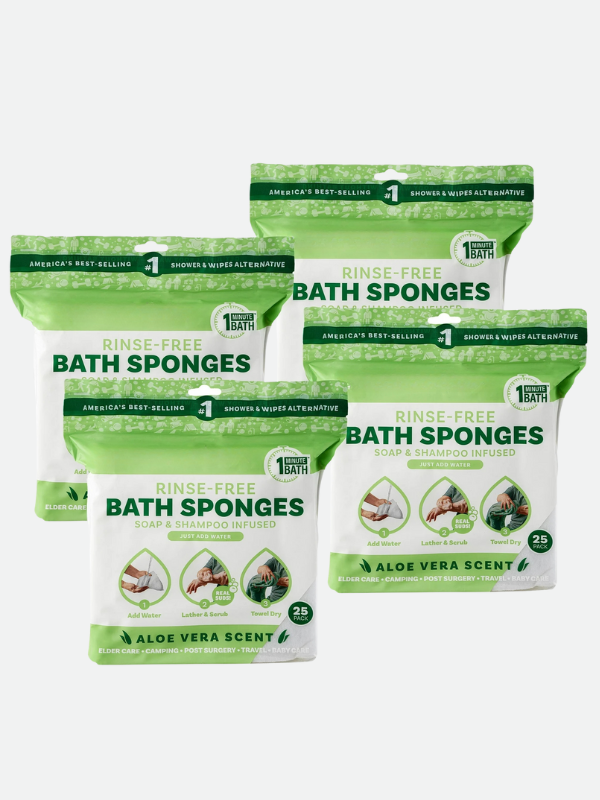 No Rinse Bath Wipes