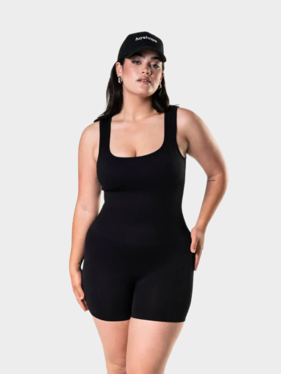 Elegant Square Neck Sculpt Suit