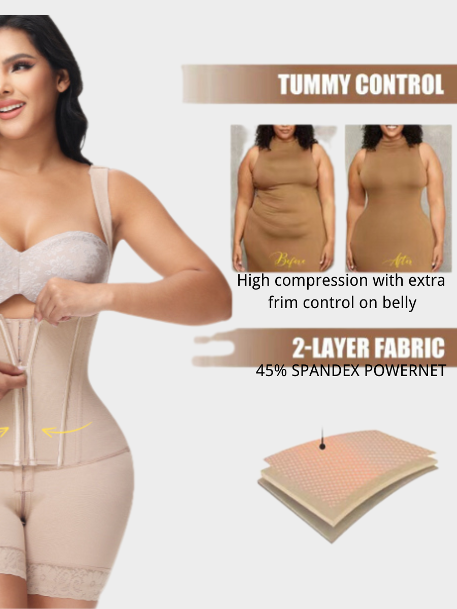 Faja moldeadora abdominal de doble compresión