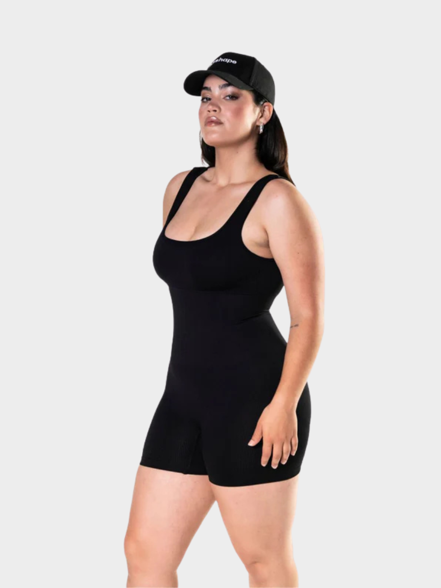 Elegant Square Neck Sculpt Suit