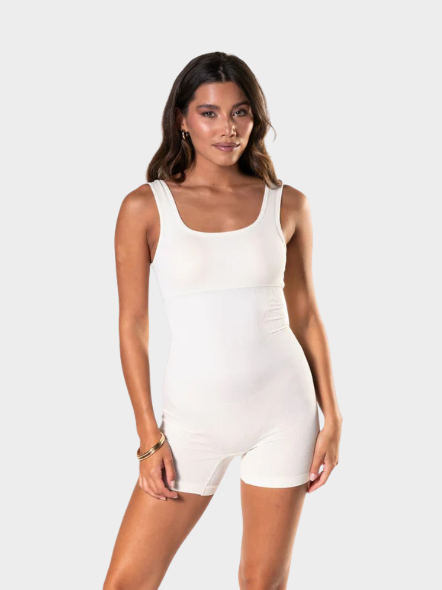 Elegant Square Neck Sculpt Suit