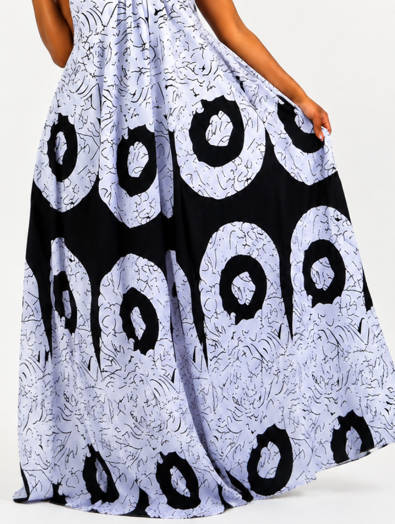 Mono Halo Maxi Dress