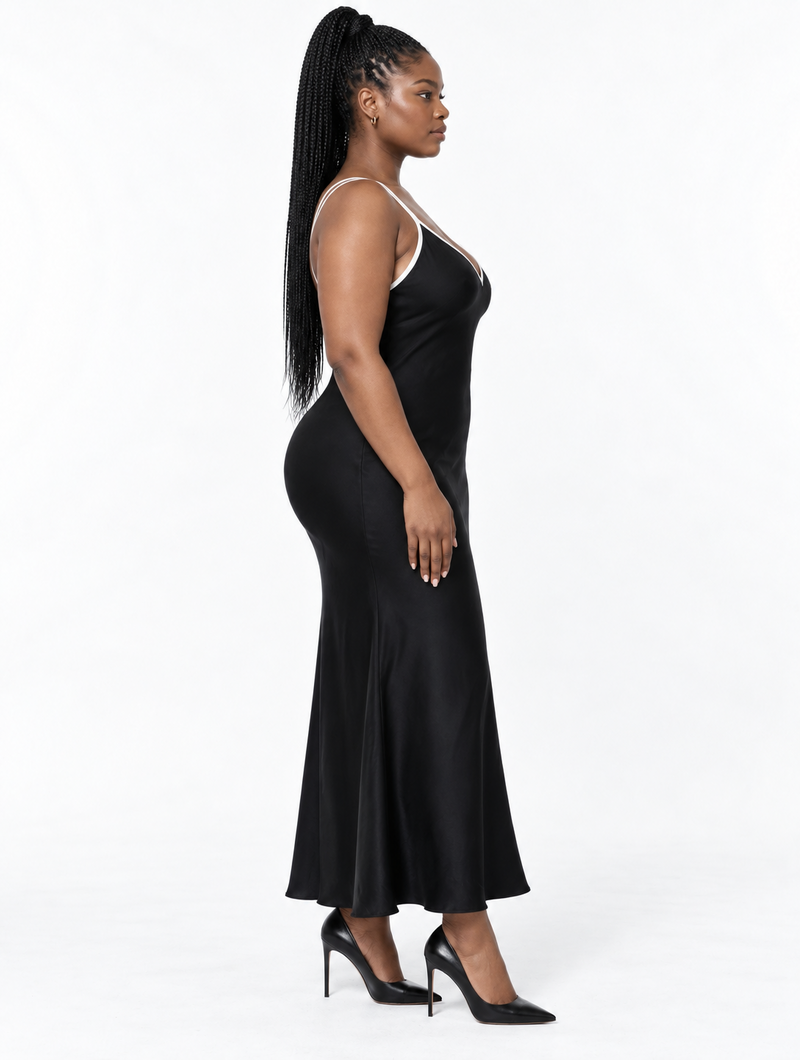 Dual Strap Slip Dress