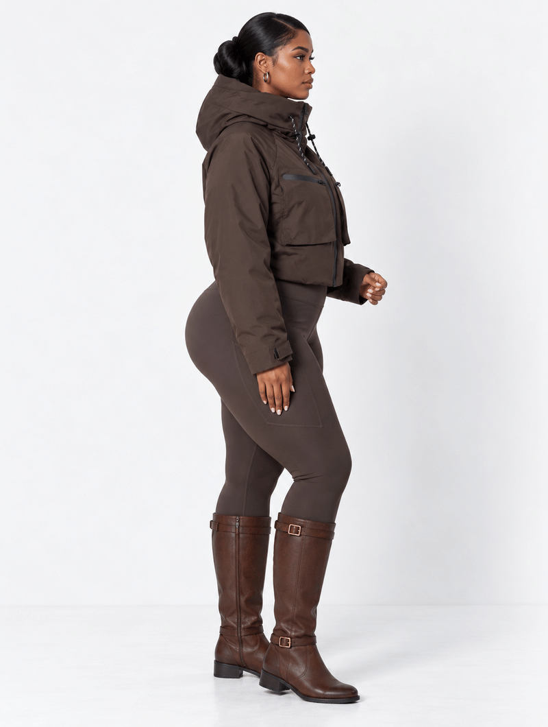 Cargo Pocket Cropped Jacket