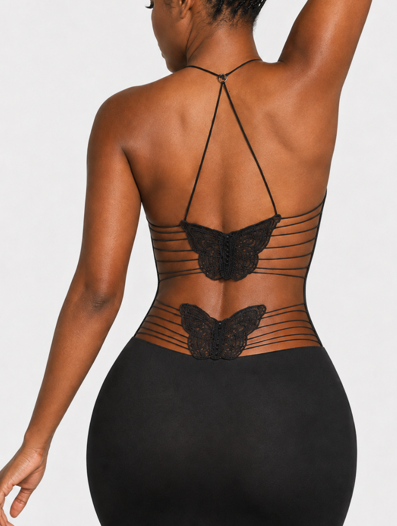 Butterfly Back Maxi Dress