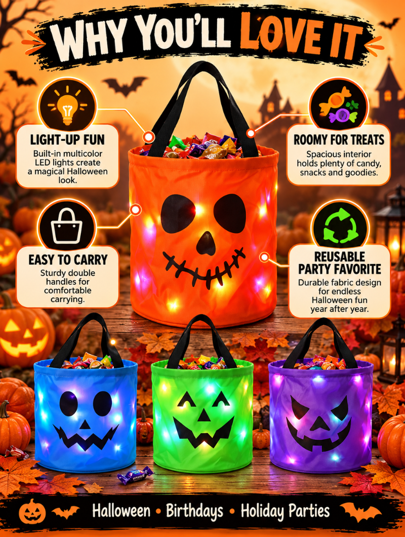 Spooky Glow Candy Bucket
