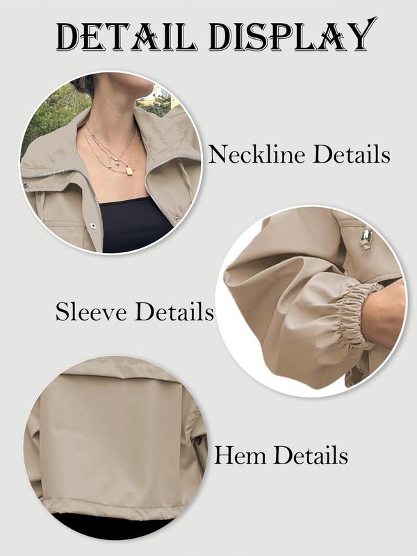 Women’s Zip-Up Cropped Anorak Coat