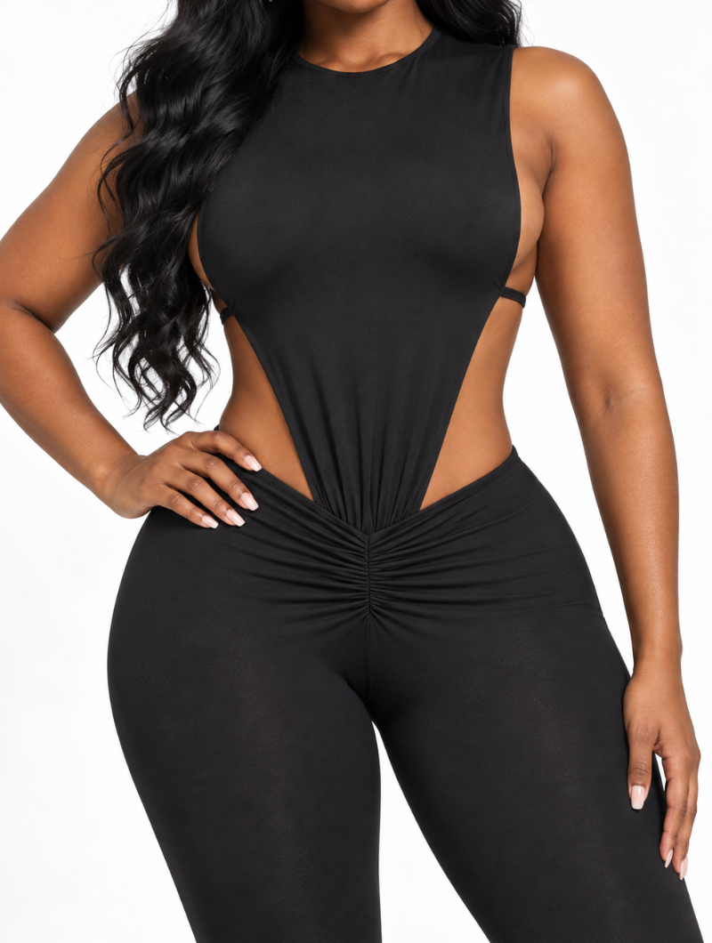 Hourglass Ruched Footed Set