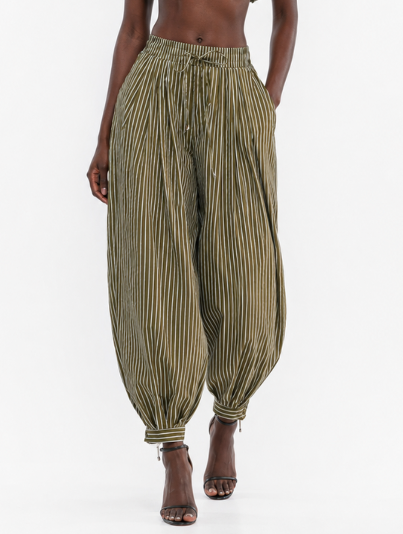 Striped Bubble Pant Set
