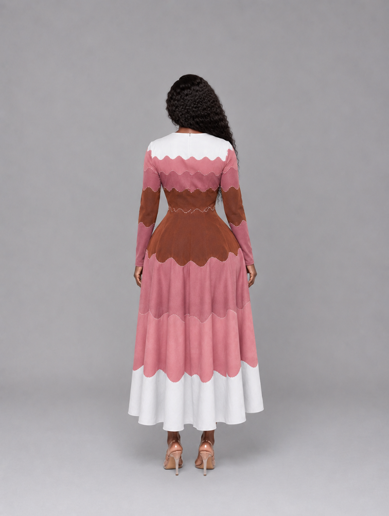 Ripple Bounce Pleated Dress
