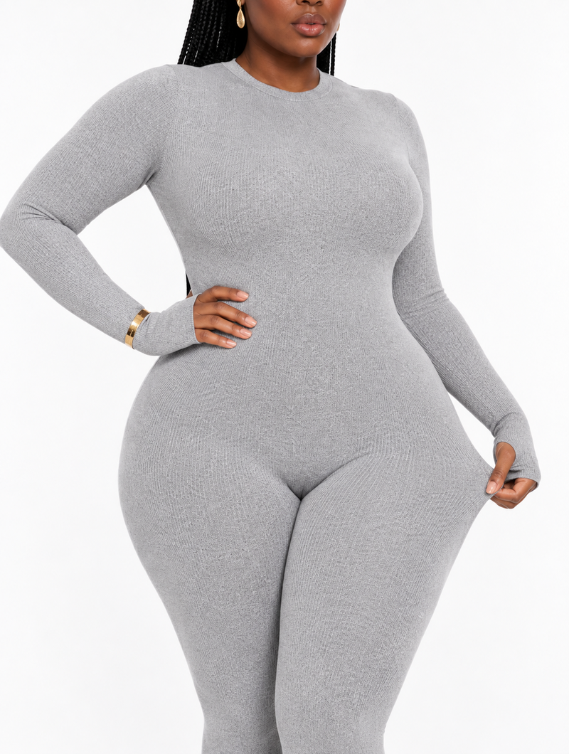 Second Skin Ribbed Jumpsuit