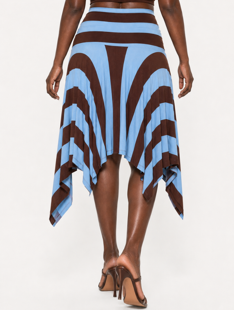 Wave Striped Midi Set
