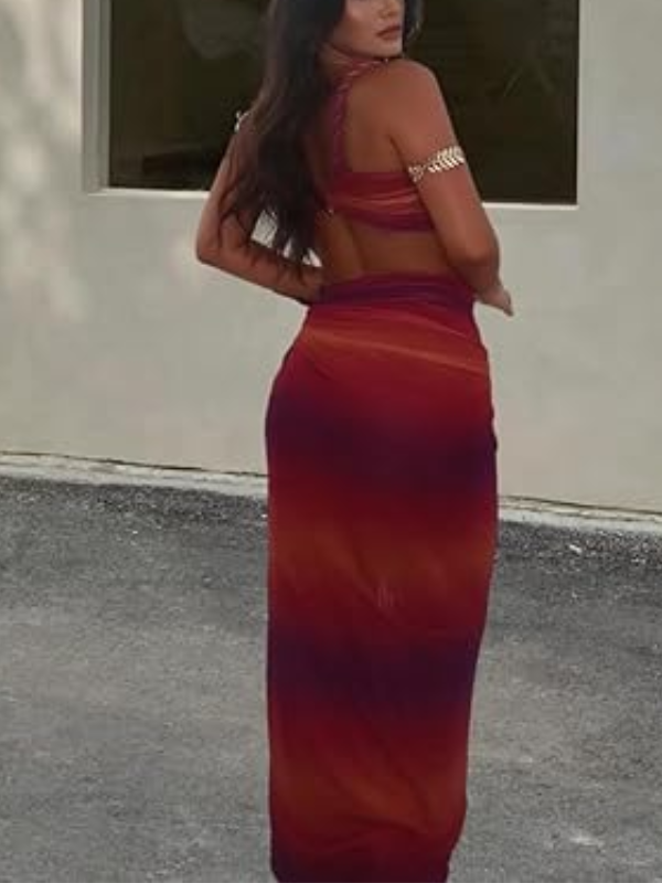 Ombre Braided Bikini Set