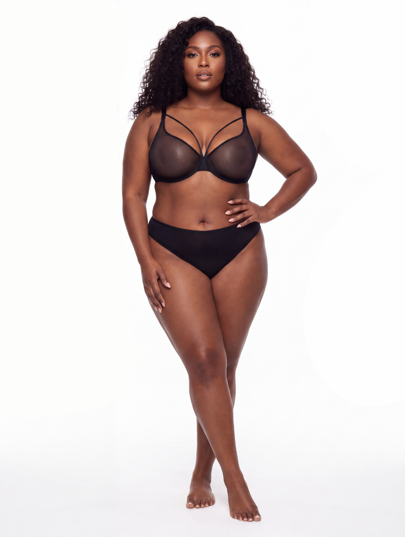 Mesh V-Strap Bra