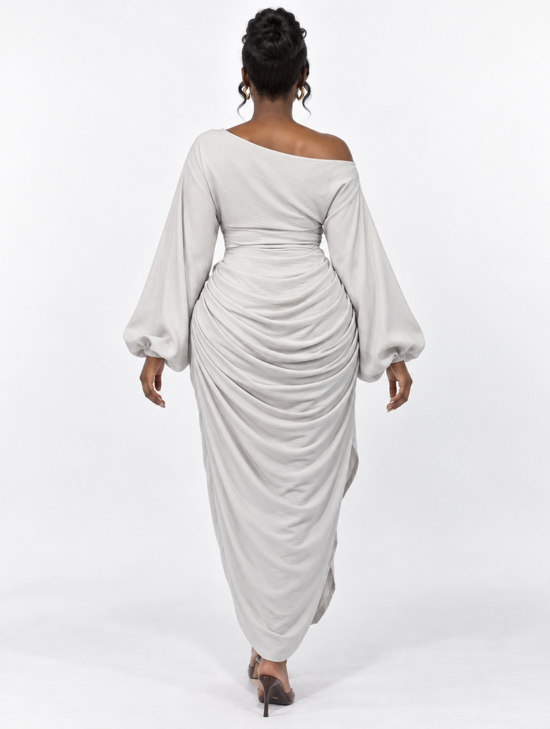 Draped Corset Maxi Dress (Pre-Order)