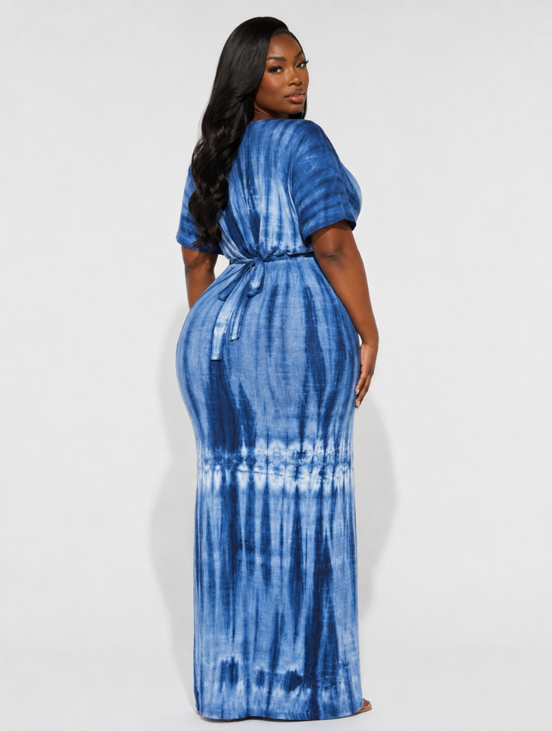 Ocean Wave Maxi Dress